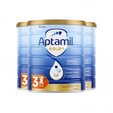 【新西兰直邮包邮】Aptamil 爱他美 金装3段 900克x3罐/箱（12个月+）【收件人身份证必须上传】【新疆、西藏、内蒙古、青海、宁夏、海南、甘肃，需加收运费】